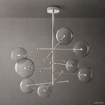 Callene Offset Globe Eight-Arm Chandelier 79"