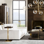 Callene Offset Globe Eight-Arm Chandelier 79"