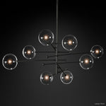 Callene Offset Globe Eight-Arm Chandelier 79"