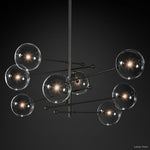 Callene Offset Globe Eight-Arm Chandelier 79"