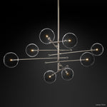 Callene Offset Globe Eight-Arm Chandelier 79"
