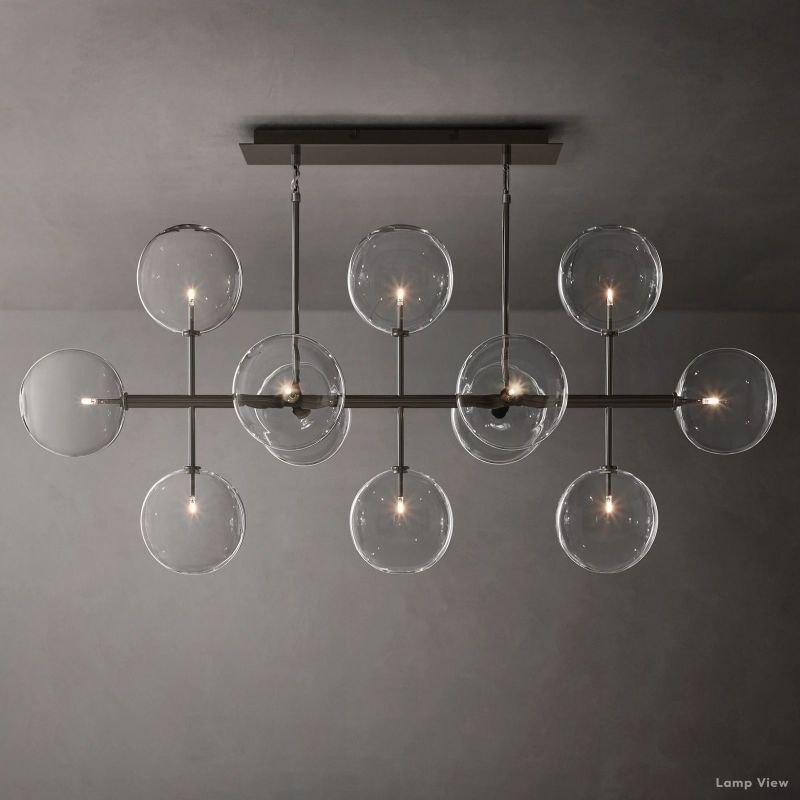 Callene Offset Globe Linear Chandelier 58"