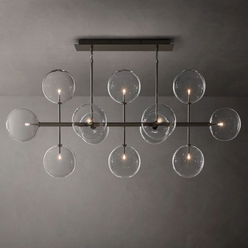 Callene Offset Globe Linear Chandelier 58"