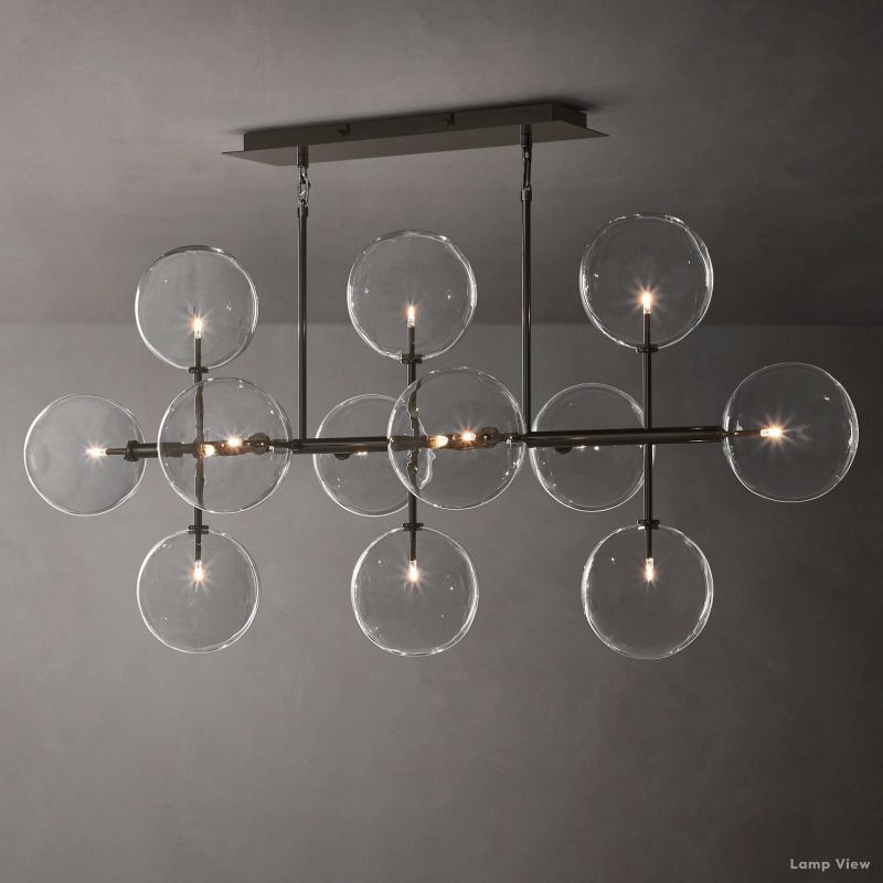 Callene Offset Globe Linear Chandelier 58"