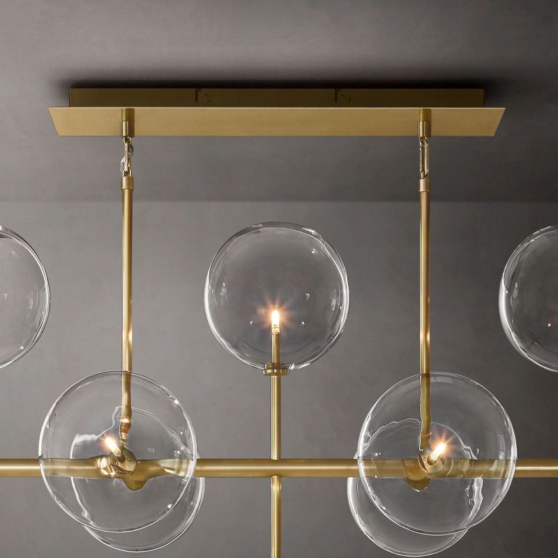 Callene Offset Globe Linear Chandelier 58"