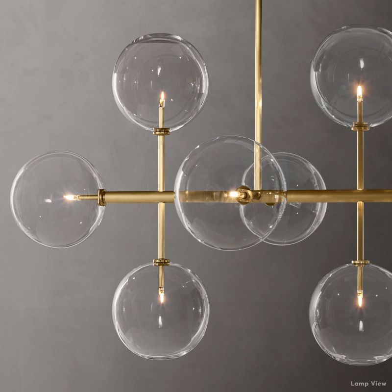 Callene Offset Globe Linear Chandelier 58"