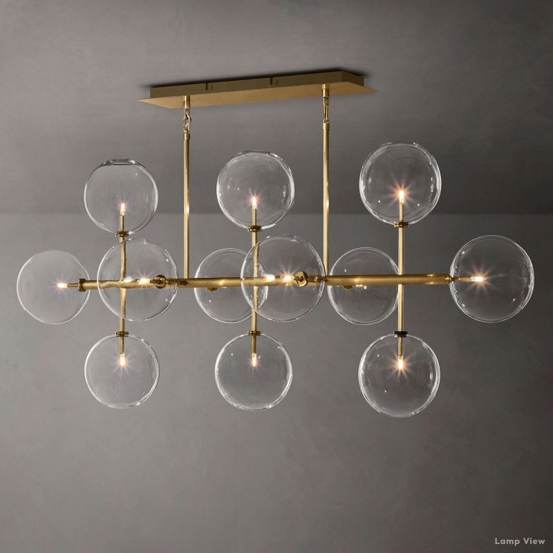 Callene Offset Globe Linear Chandelier 58"