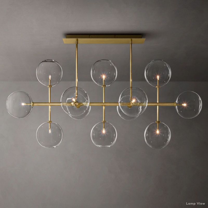 Callene Offset Globe Linear Chandelier 58"