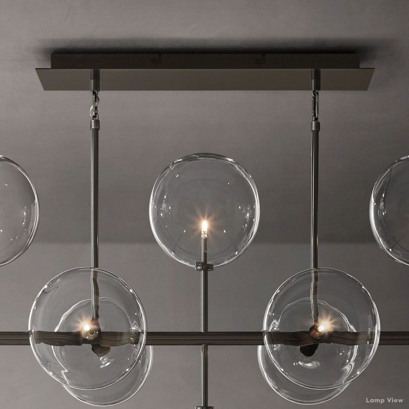 Callene Offset Globe Linear Chandelier 58"