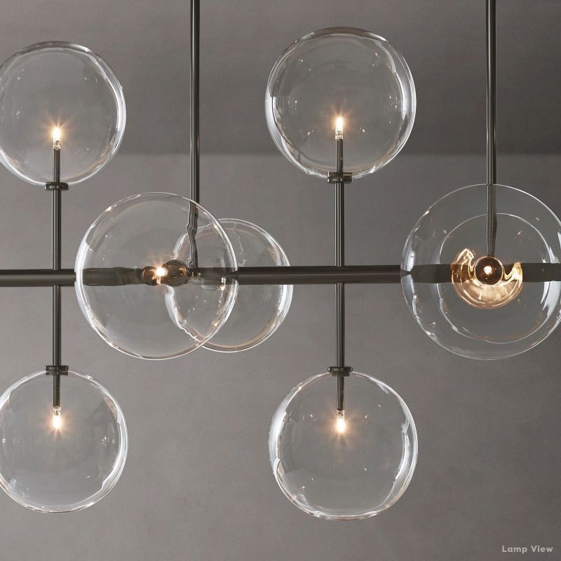 Callene Offset Globe Linear Chandelier 58"