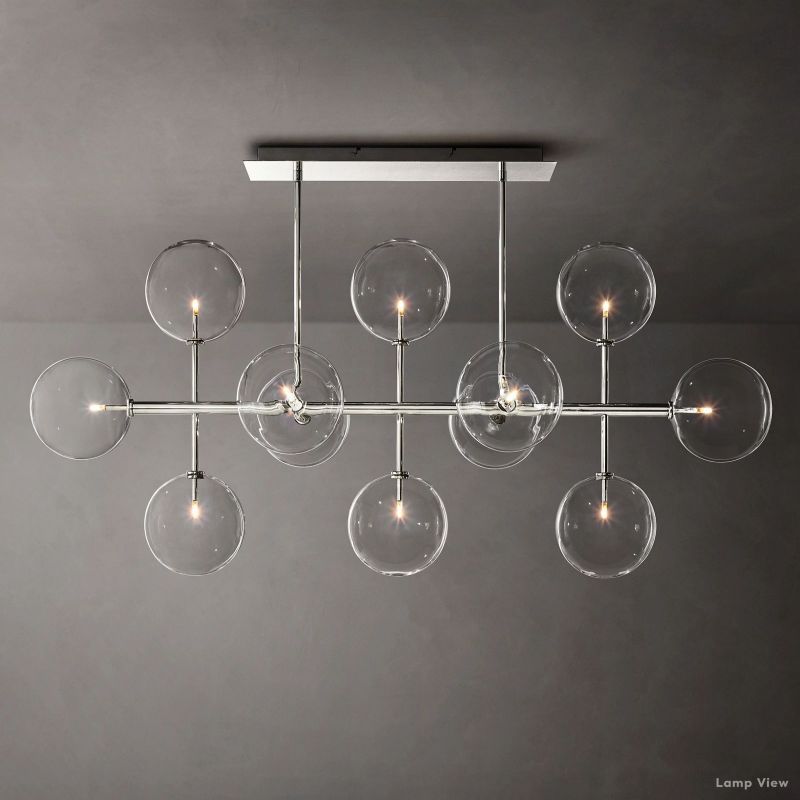 Callene Offset Globe Linear Chandelier 58"