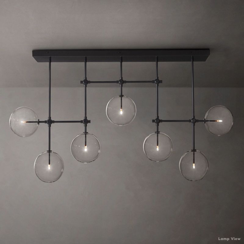 Callene Offset Globe Linear Chandelier 60"