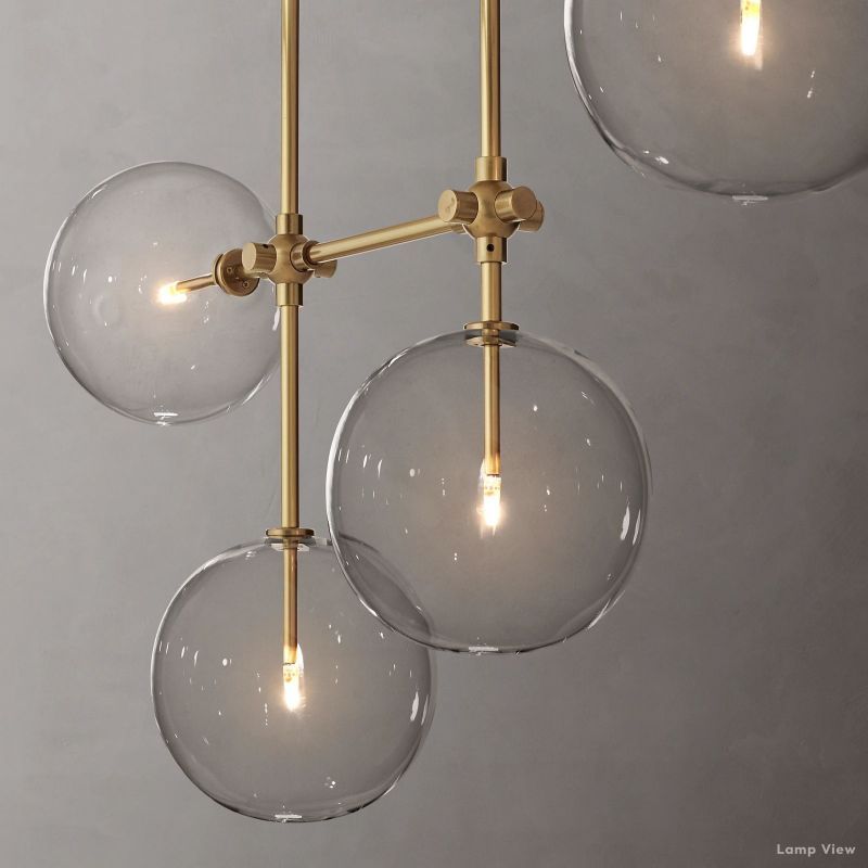 Callene Offset Globe Linear Chandelier 60"