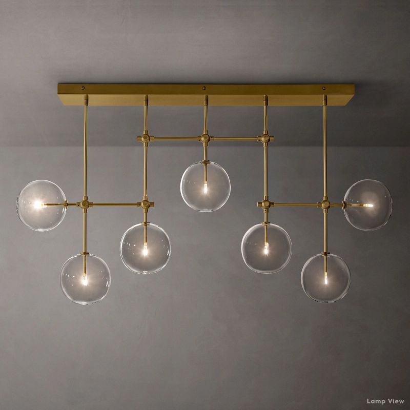 Callene Offset Globe Linear Chandelier 60"