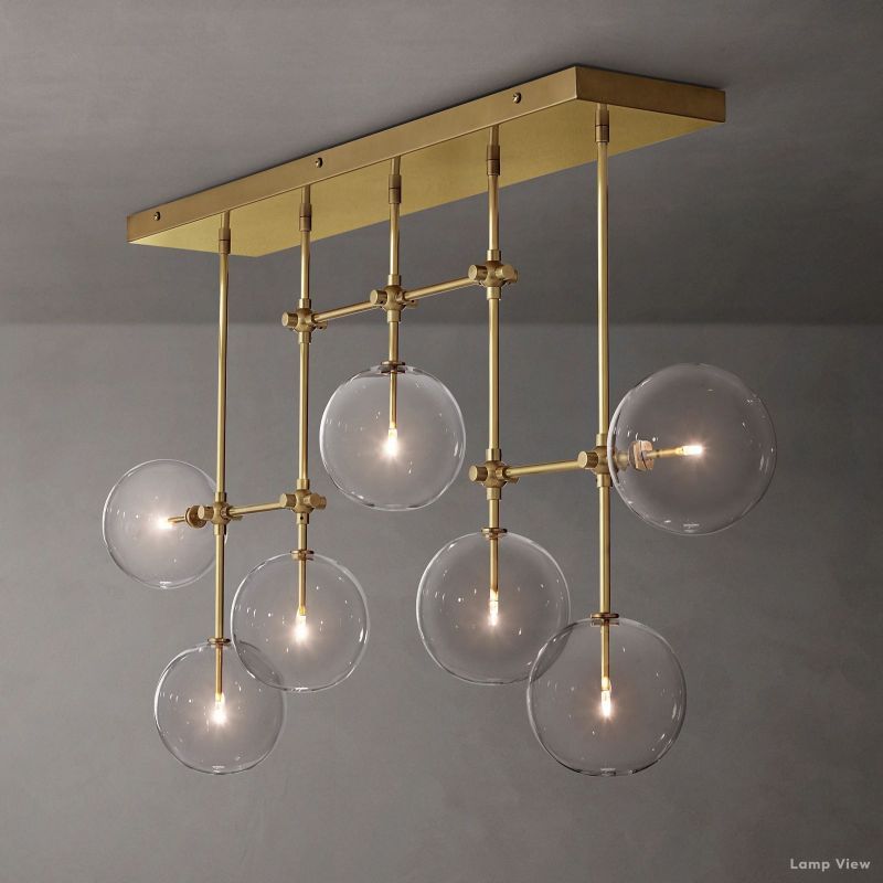 Callene Offset Globe Linear Chandelier 60"