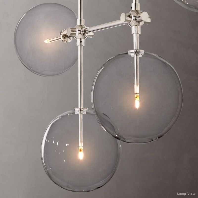 Callene Offset Globe Linear Chandelier 60"