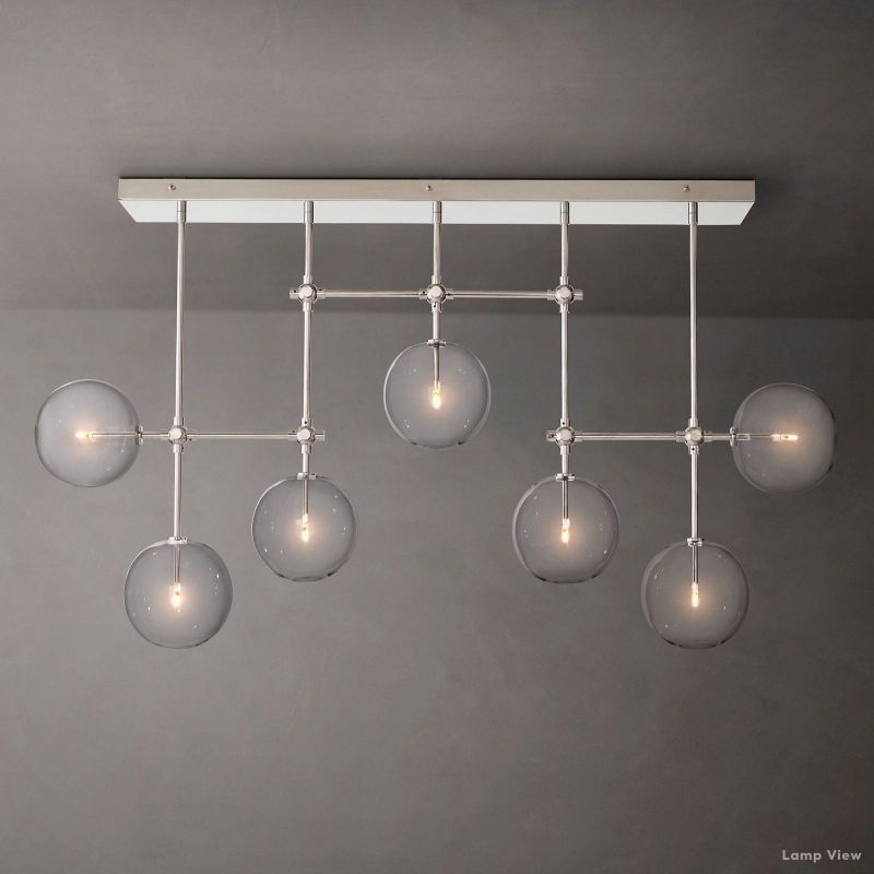 Callene Offset Globe Linear Chandelier 60"