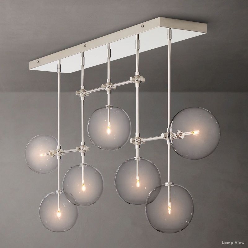 Callene Offset Globe Linear Chandelier 60"
