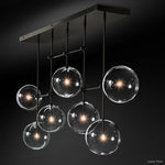 Callene Offset Globe Linear Chandelier 60"