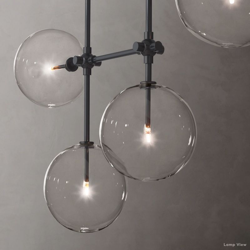 Callene Offset Globe Linear Chandelier 60"