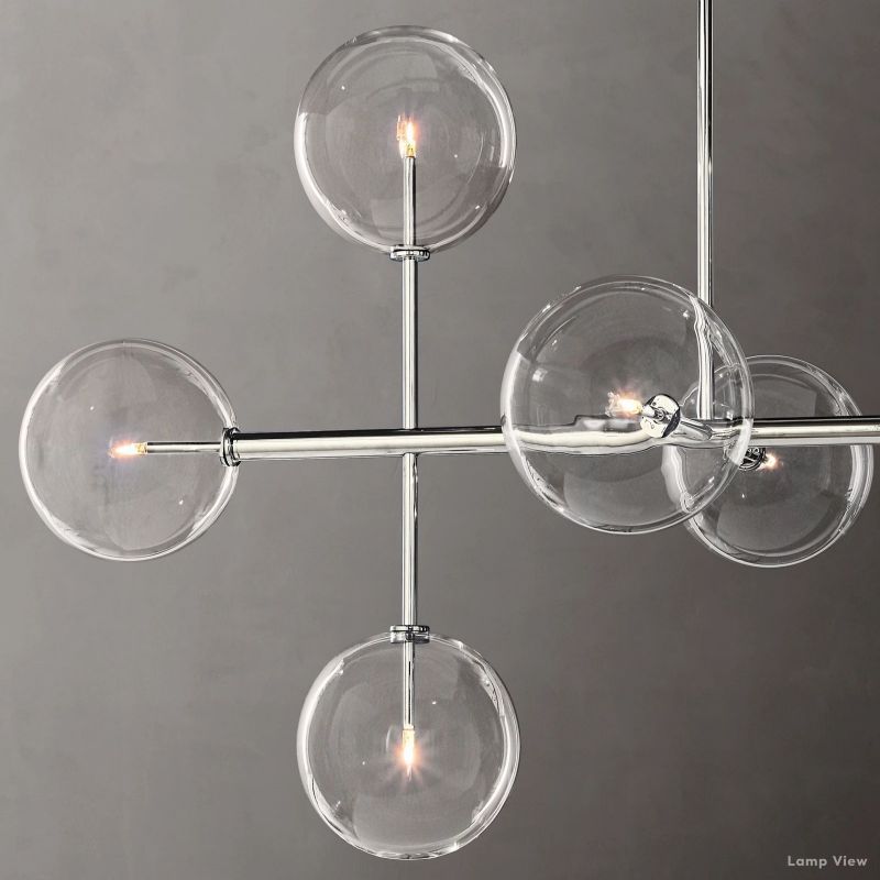 Callene Offset Globe Linear Chandelier 72"