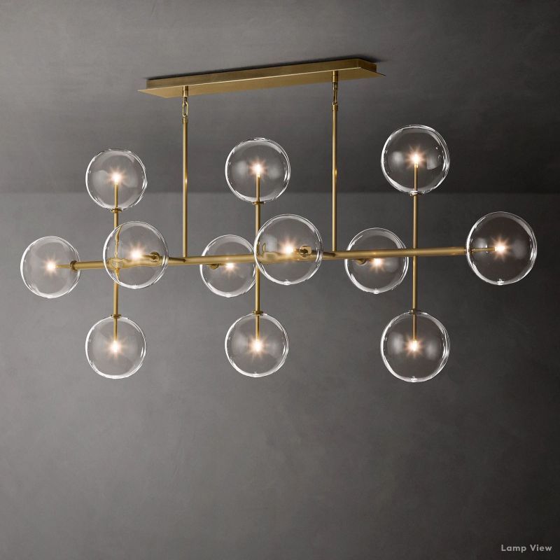 Callene Offset Globe Linear Chandelier 72"