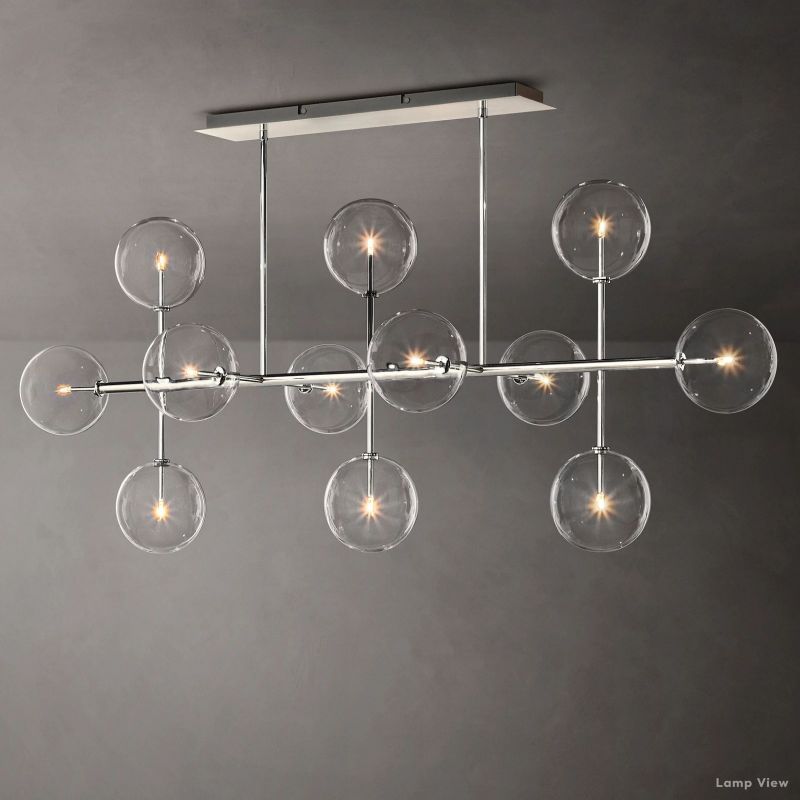 Callene Offset Globe Linear Chandelier 72"