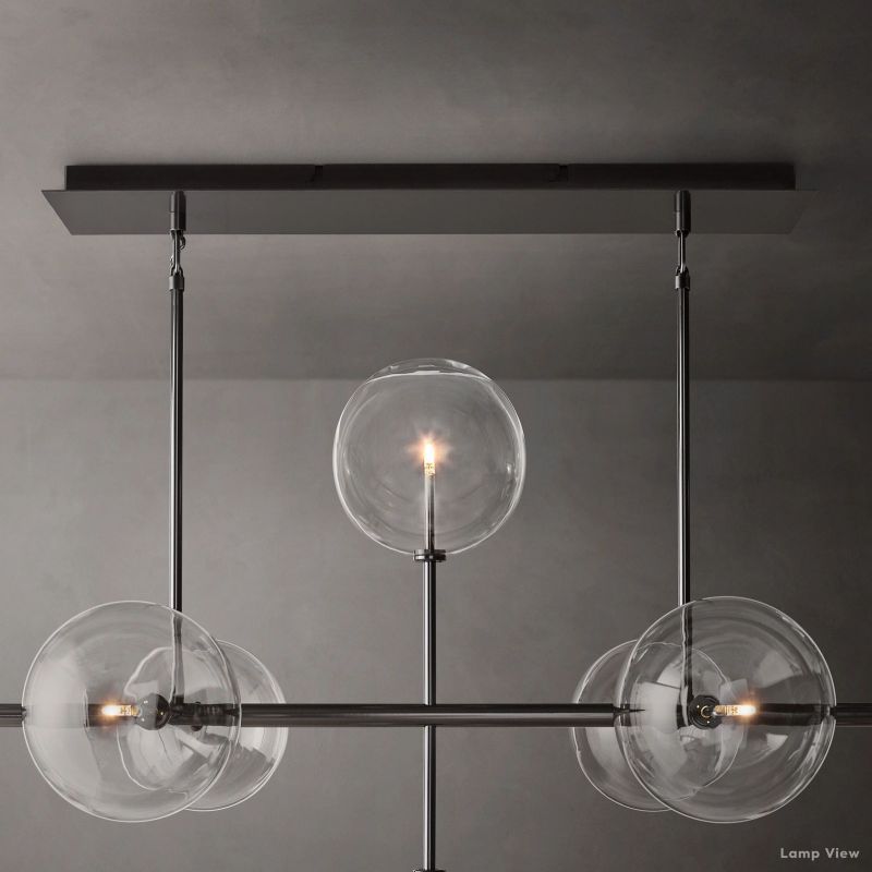 Callene Offset Globe Linear Chandelier 72"