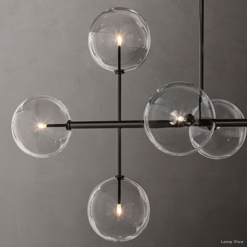 Callene Offset Globe Linear Chandelier 72"