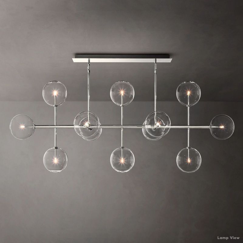Callene Offset Globe Linear Chandelier 72"