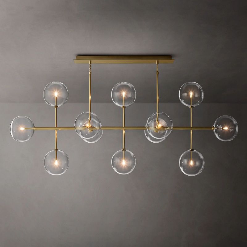 Callene Offset Globe Linear Chandelier 72"