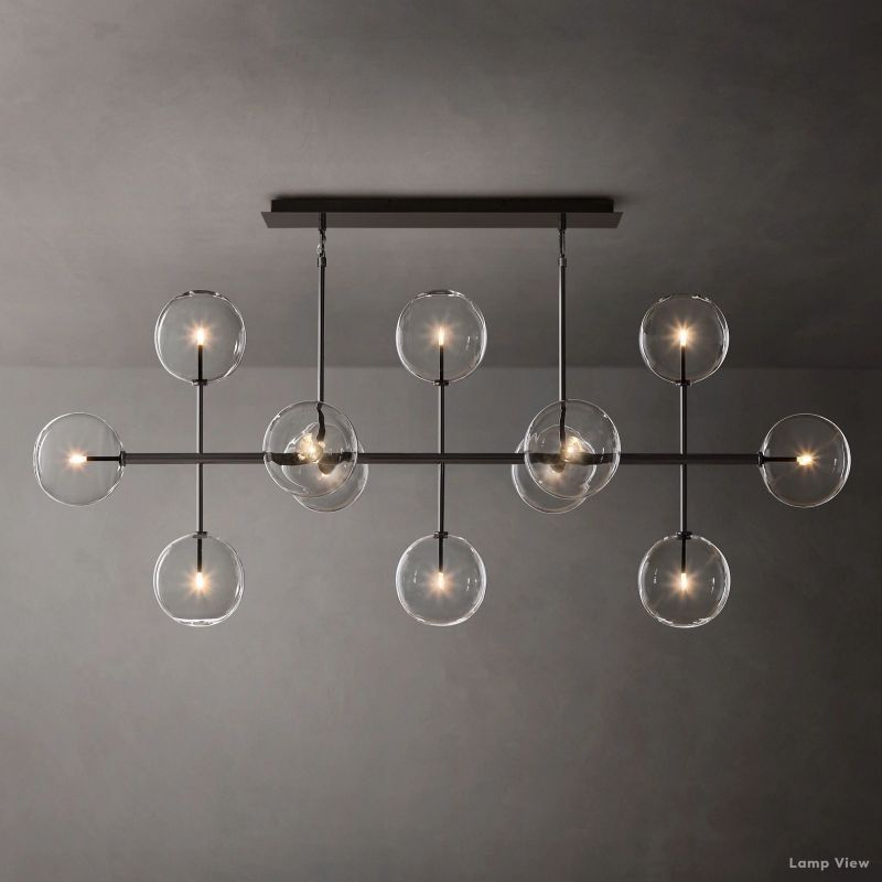 Callene Offset Globe Linear Chandelier 72"