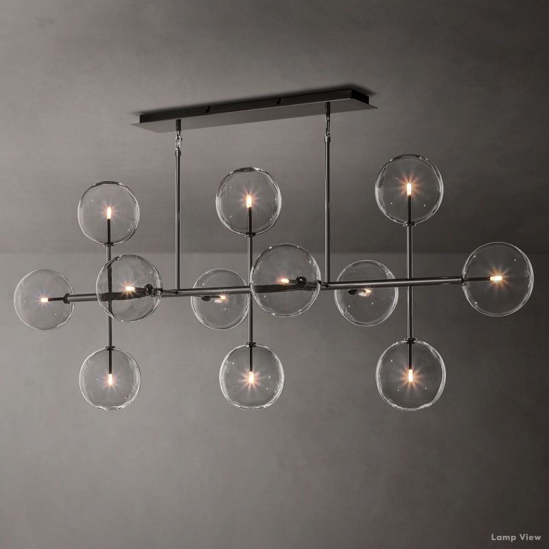Callene Offset Globe Linear Chandelier 72"