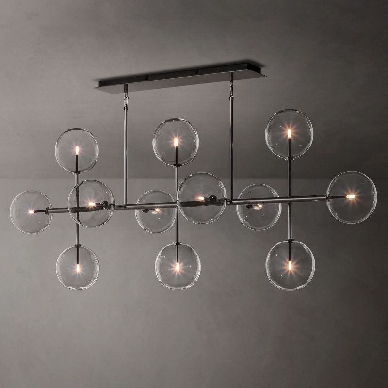 Callene Offset Globe Linear Chandelier 72"