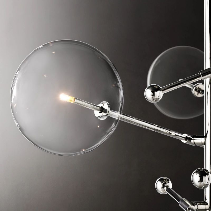 Callene Offset Globe Six-Arm Chandelier 55"