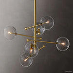 Callene Offset Globe Six-Arm Chandelier 40"