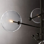 Callene Offset Globe Six-Arm Chandelier 40"