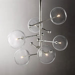 Callene Offset Globe Six-Arm Chandelier 40"