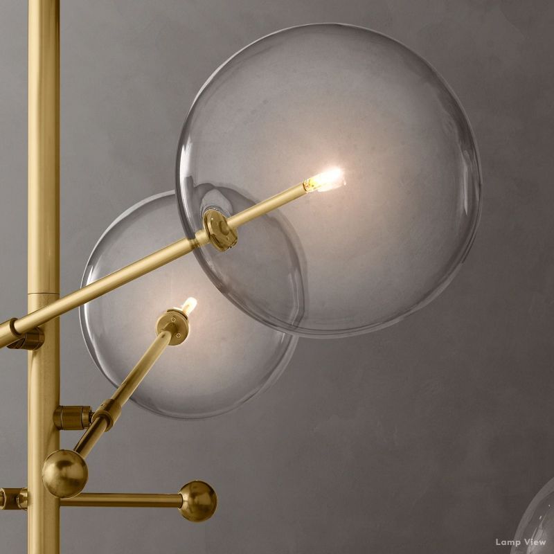 Callene Offset Globe Six-Arm Chandelier 55"