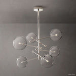 Callene Offset Globe Six-Arm Chandelier 55"