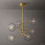 Callene Offset Globe Six-Arm Chandelier 55"