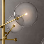 Callene Offset Globe Six-Arm Chandelier 55"