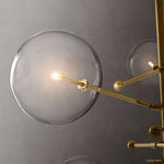 Callene Offset Globe Six-Arm Chandelier 55"
