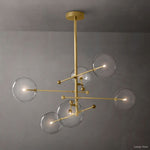 Callene Offset Globe Six-Arm Chandelier 55"