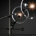Callene Offset Globe Six-Arm Chandelier 55"