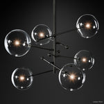 Callene Offset Globe Six-Arm Chandelier 55"