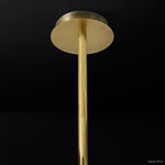 Callene Offset Globe Three-Arm Chandelier 46"
