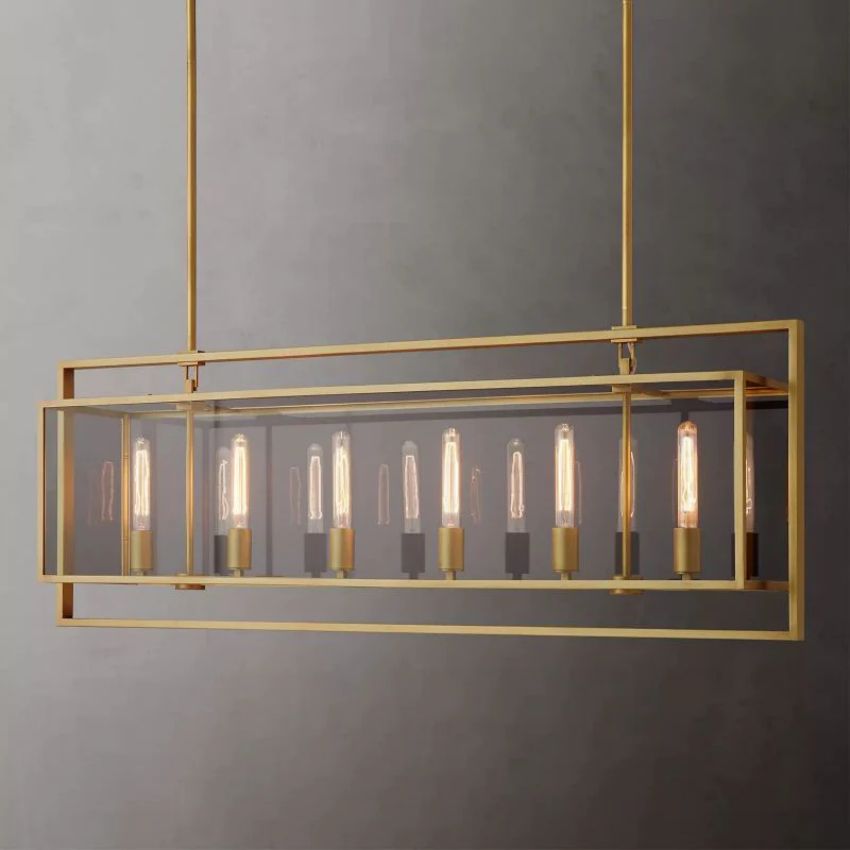 Beckman Rectangular Chandelier 54"