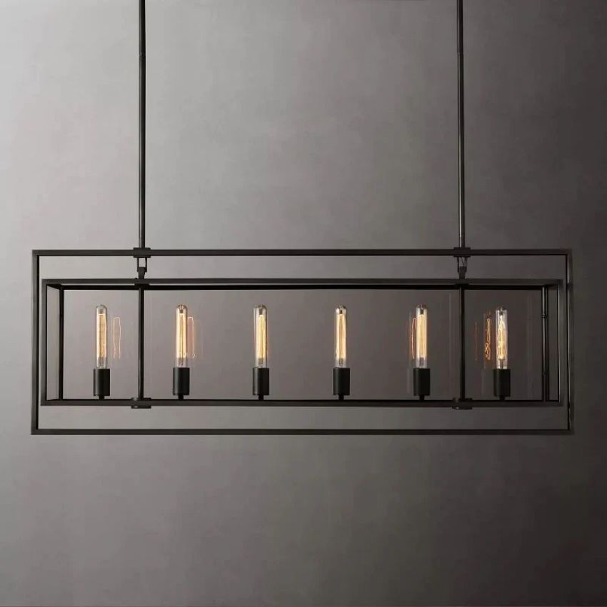 Beckman Rectangular Chandelier 54"