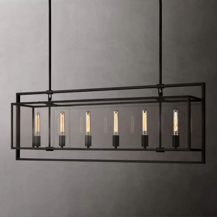 Beckman Rectangular Chandelier 54"